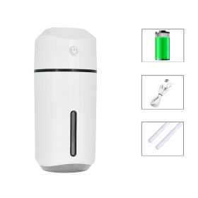 In-car Atmosphere Wireless Charging Car Humidifier (Option: White-USB)