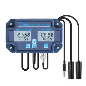 Multi-function With WiFi Online Detection Digital Display PH TDS Temperature EC Acid-base Salinity Meter Test Instrument (Option: 6in1 WiFi-UK)