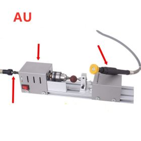 Mini woodworking lathe (Option: AU-Silver)
