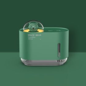 New Cute Pet Humidifier Spray Water Meter Night Light Usb (Option: Green-USB)
