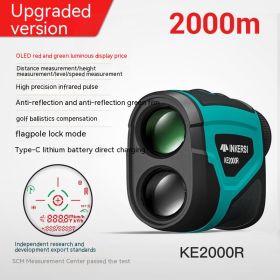 Rechargeable Portable Telescope Laser Infrared Golf Ranging (Option: KE2000)