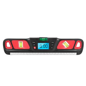 Digital Display Level Goniometer Horizontal Ruler (Color: Red)