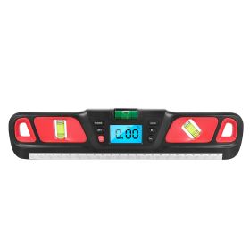 Digital Display Level Goniometer Horizontal Ruler (Color: Red)