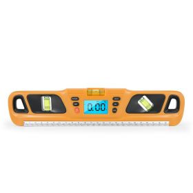 Digital Display Level Goniometer Horizontal Ruler (Color: Yellow)