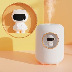 New Mini Spaceman Simple Usb Small Desktop Humidifier Diffuser (Option: White-USB)