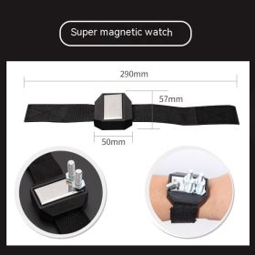 Plus Magnetic Minus Porcelain Magnetic Force Watch Band Magnetic Wrist Strap Magnetic Auxiliary Tool (Option: Magnetic Auxiliary Wristband)