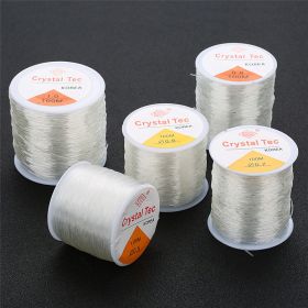 Wholesale Round Transparent Fishing Line Filament Color Crystal Cable DIY Beaded Elastic String Ornament Accessories 100 M (Option: Picture Color-05mm100 M Roll)