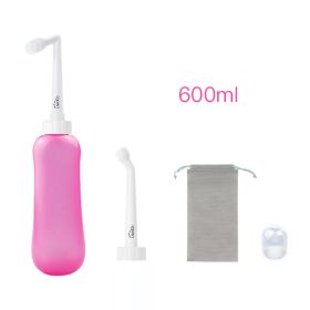 Portable Private Parts Female Washer Irrigator After Stool (Option: 600ml Pink PP2)