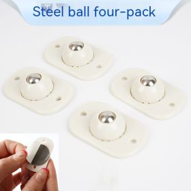 Adhesive Ball Pulley Universal Wheel (Option: Four Steel Balls)