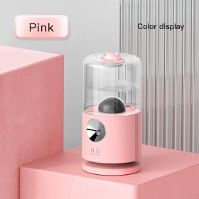 Home Small Smart Rotary Projection Humidifier (Option: Pink-USB)
