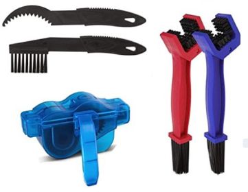 Bicycle Cleaning Tool Set Large Bristle Scrub Chain Cleaner Small Brush (Option: Set4)