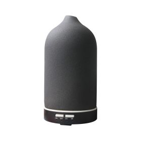 5 Colors Humificador  Ceramic Aroma Diffuser Ultrasonic Diffusers Ceramic Humidifier (Option: US-Black)