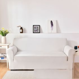 Sofa Cover All-inclusive Non-slip Sofa Slipcover Fabric Craft General (Option: White-Single)