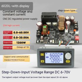 Adjustable Voltage Reduction Power Supply Module DC 60V20A WIFI Remote APP Communication Switching Power Supply (Option: With Display And Wireless-Power Module 1-1)