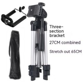 Aluminum Alloy Night Fish Luring Lamp Tripod Bracket (Option: with bag and Selfie clip)