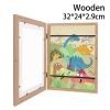 Children Art Frames Magnetic Front Open Changeable Kids Frametory for Poster Photo Drawing Paintings Pictures Display Home Decor