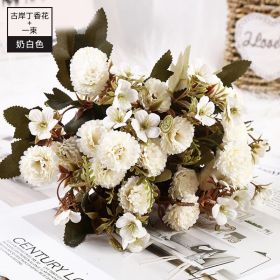 11pcs Bouquet Of DRIED Flowers ROSE Roses Bouquet Of Natural Air Dried Nordic Wind Wedding Home Decoration Valentine&#39;s Day Gift (Color: D)