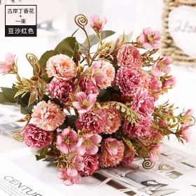 11pcs Bouquet Of DRIED Flowers ROSE Roses Bouquet Of Natural Air Dried Nordic Wind Wedding Home Decoration Valentine&#39;s Day Gift (Color: A)
