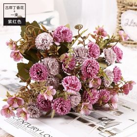 11pcs Bouquet Of DRIED Flowers ROSE Roses Bouquet Of Natural Air Dried Nordic Wind Wedding Home Decoration Valentine&#39;s Day Gift (Color: F)