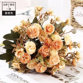 11pcs Bouquet Of DRIED Flowers ROSE Roses Bouquet Of Natural Air Dried Nordic Wind Wedding Home Decoration Valentine&#39;s Day Gift (Color: E)