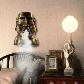 Portrait Stone USB Quiet Retro Humidifier Ornament (Option: Gold-USB)