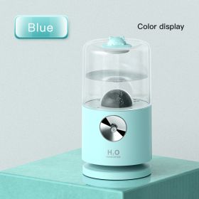 Home Small Smart Rotary Projection Humidifier (Option: Blue-USB)