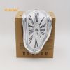 1pc, Surreal Melted Twisted Roman Numeral Wall Clocks Surrealism Style Clock Home Accessory Distorted Wall Watch Decor