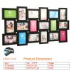 18 Pictures Frames Collage for Photos in 4" x 6" Glass Protection Display Wall Mounting Gallery Home Decor Kit