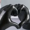 Nordic Heart Gesture Sculpture Resin Abstract Hand Love Statue Figurines Wedding Home Living Room Desktop Ornaments Room Decor