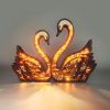1pc Swan Wooden Night Light; Suitable For Room; Desk; A Symbol Of Love Exquisite Night Light