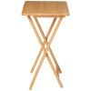 Indoor Single Folding TV Tray Table Natural 19 x 15 x 26