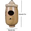 Fashion Outside Wooden Hummingbird House Hanging Swing Hummingbird for Wren Swallow Sparrow Houses Hummingbird
