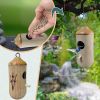 Fashion Outside Wooden Hummingbird House Hanging Swing Hummingbird for Wren Swallow Sparrow Houses Hummingbird