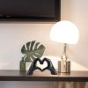Nordic Heart Gesture Sculpture Resin Abstract Hand Love Statue Figurines Wedding Home Living Room Desktop Ornaments Room Decor