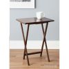 Indoor Single Folding TV Tray Table Natural 19 x 15 x 26