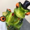 NORTHEUINS Resin Leggy Couple Frog Figurine Modern Creative Wedding Animal Statue for Interior Home Desktop Decor Accessories
