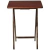 Indoor Single Folding TV Tray Table Natural 19 x 15 x 26