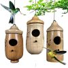 Fashion Outside Wooden Hummingbird House Hanging Swing Hummingbird for Wren Swallow Sparrow Houses Hummingbird