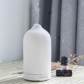 5 Colors Humificador  Ceramic Aroma Diffuser Ultrasonic Diffusers Ceramic Humidifier (Option: AU-White)