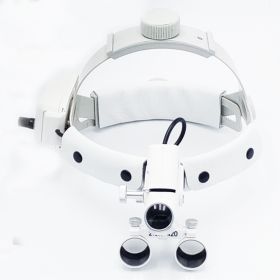 Head-mounted Medical Magnifying Lens LED Spotlight (Option: White 3,5X)