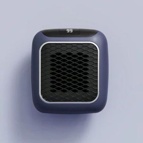 Mini Fan Heater Wall-mounted Dormitory Warm Artifact (Option: Blue-British Standard-1PCS)